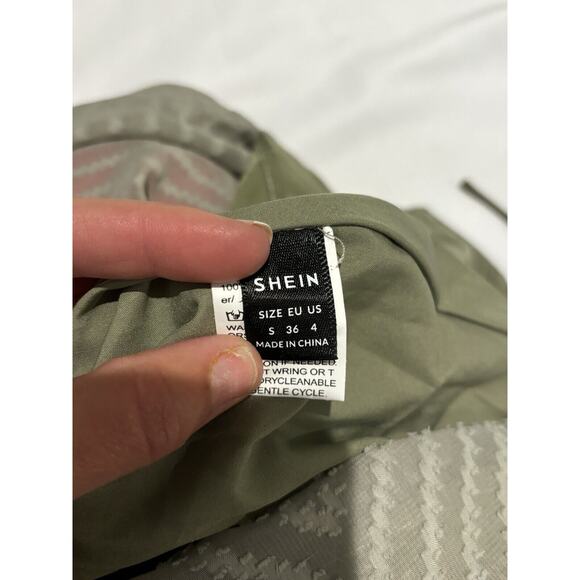 NEW Babydoll Sage Dress Mini Boho Whimsy Fairy Lace Mini Dress Size S Lace - Picture 8 of 8